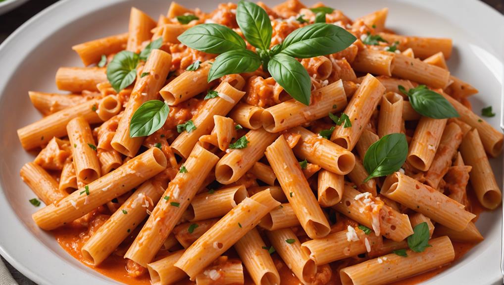 creamy vodka sauce pasta