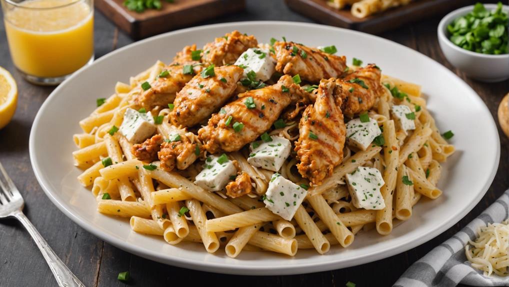 savory garlic parmesan pasta