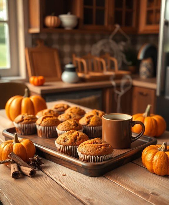 autumn pumpkin spice muffins