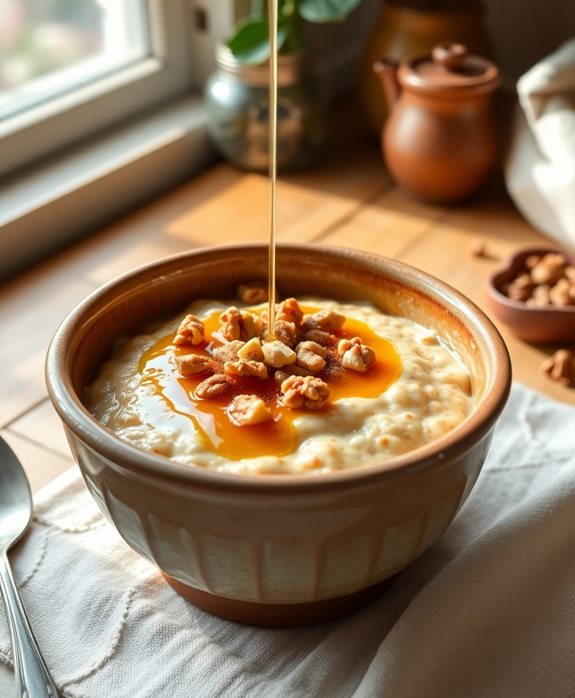 cozy maple walnut oatmeal