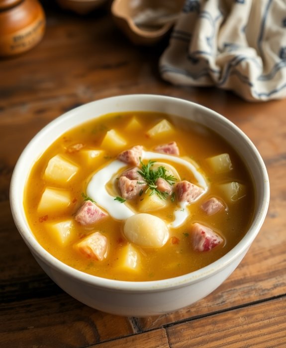 creamy ham potato soup