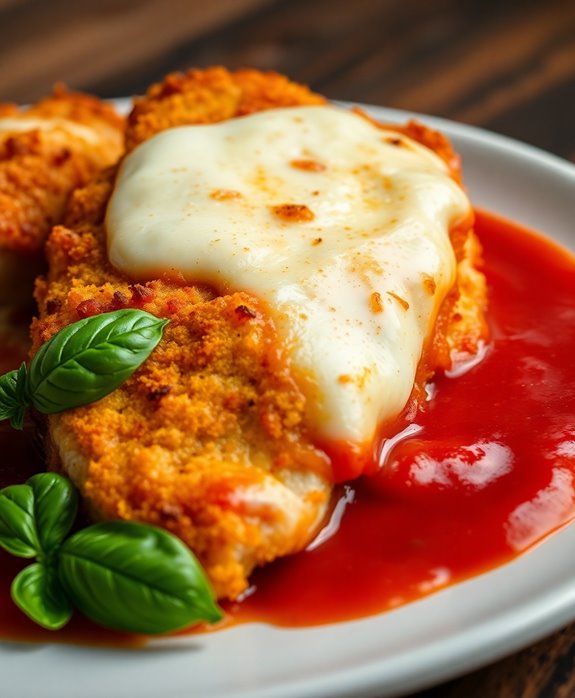 crispy cheesy chicken parmesan