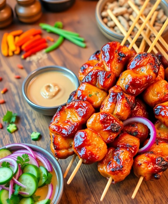 delicious asian chicken skewers