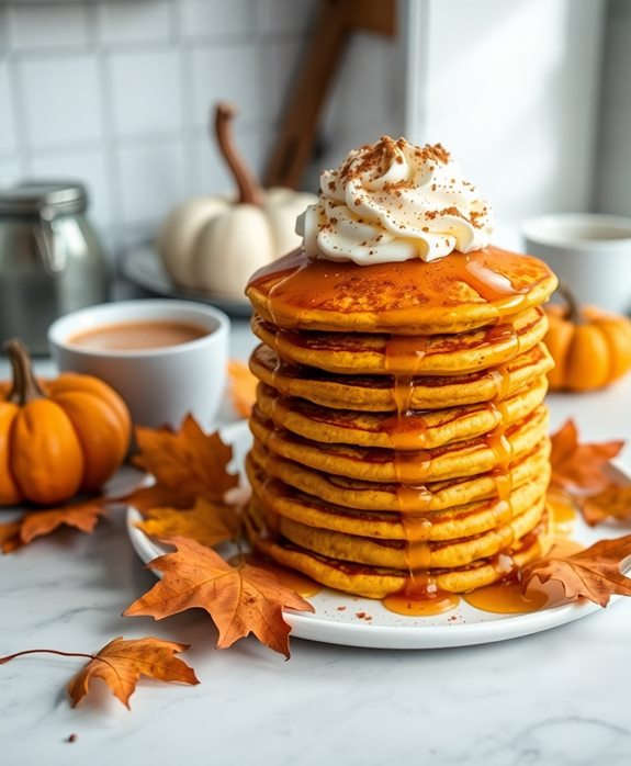 delicious autumn pumpkin pancakes