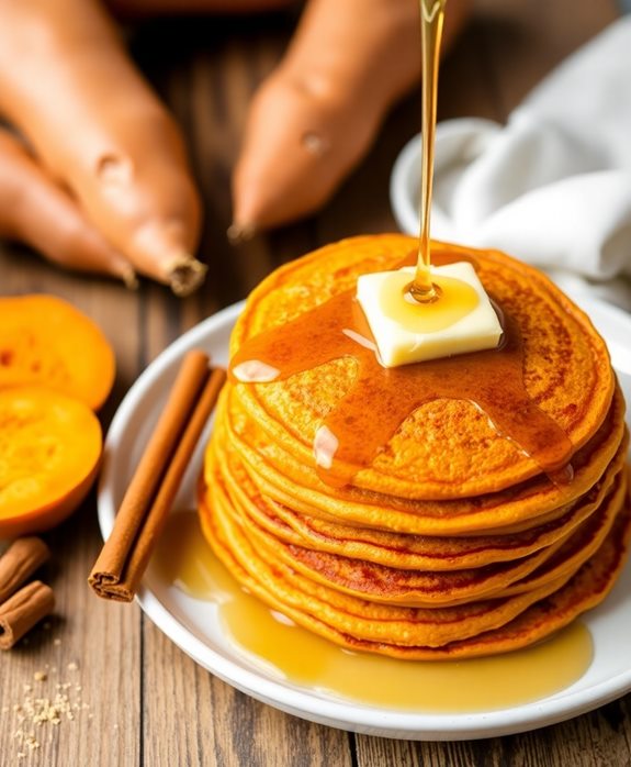 delicious sweet potato pancakes