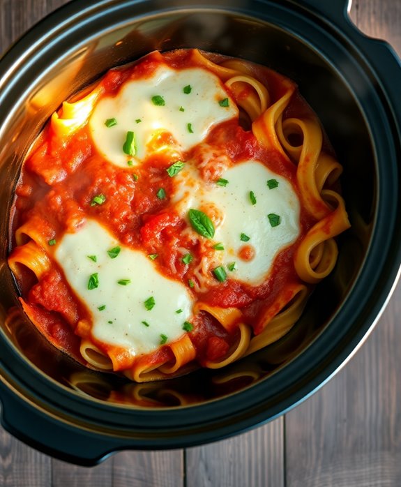 easy crockpot lasagna recipe