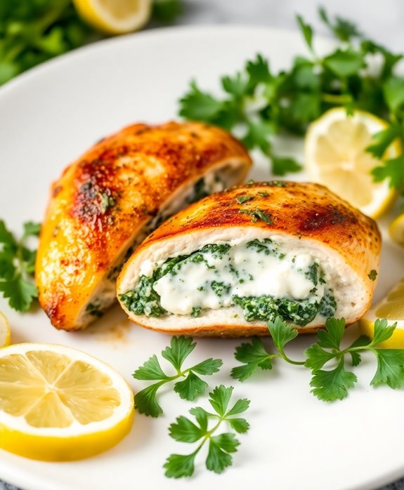 gourmet spinach ricotta chicken