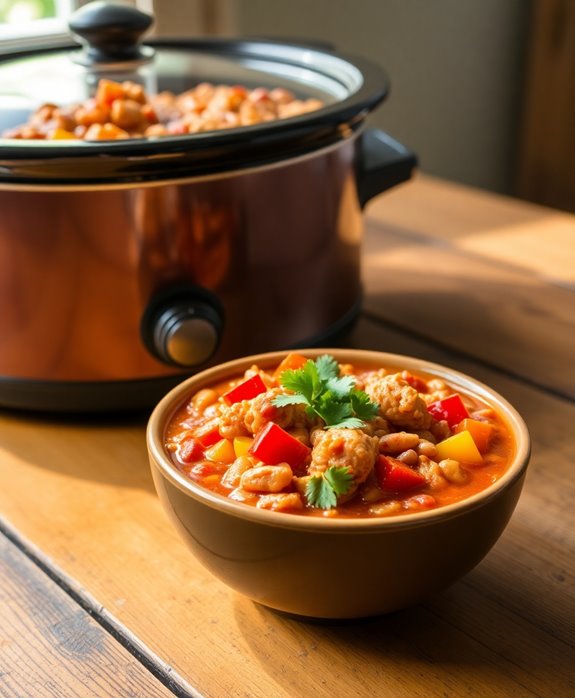 healthy crockpot turkey chili