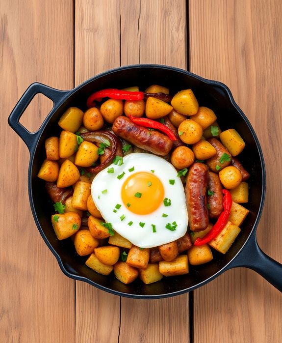 hearty sausage potato hash