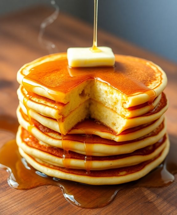 light and fluffy pancakes