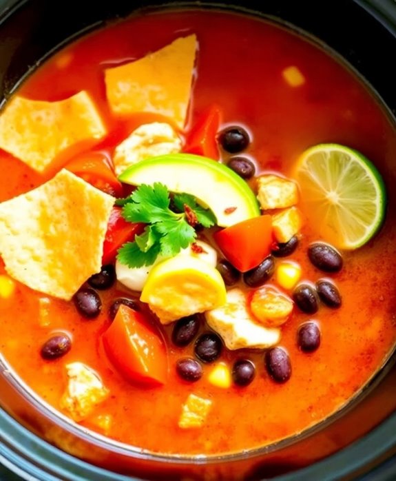 spicy chicken tortilla soup