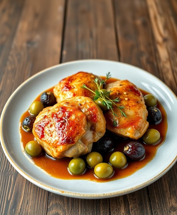 sweet savory chicken marbella