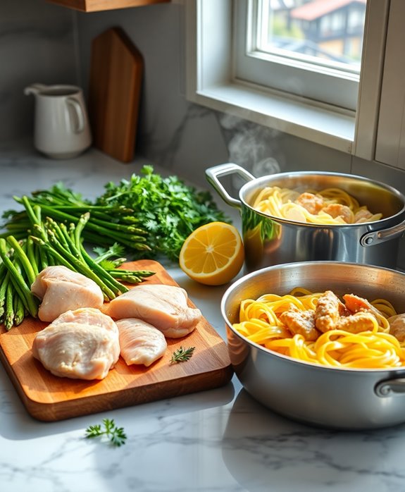 chicken asparagus pasta recipe