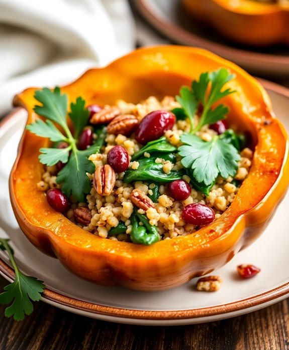 colorful healthy stuffed squash