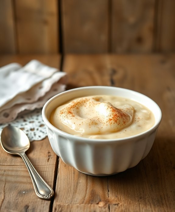 creamy nostalgic rice pudding