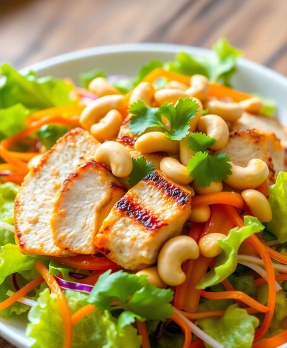 crunchy cashew chicken salad