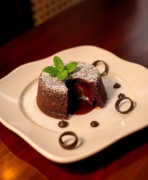 decadent chocolate lava cake