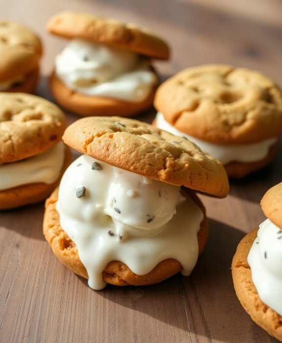 delicious homemade ice cream sandwiches