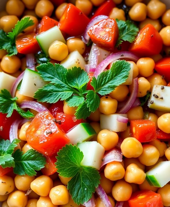 easy refreshing chickpea salad