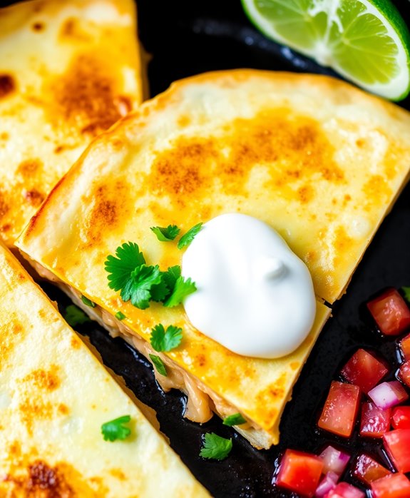 easy weeknight chicken quesadillas