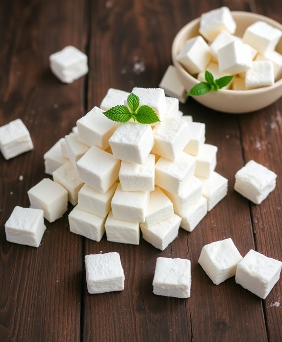 fluffy sweet homemade marshmallows