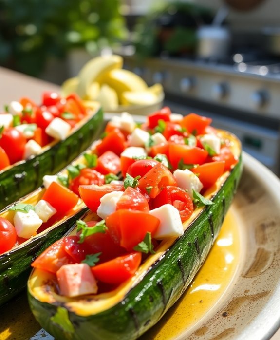 healthy grilled zucchini boats