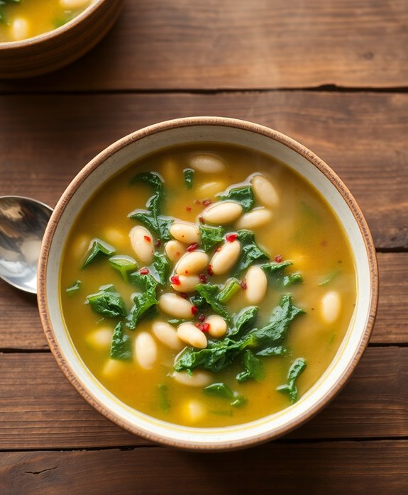 healthy kale bean soup