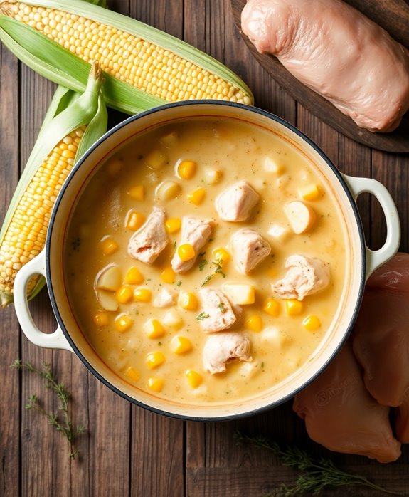 hearty chicken corn chowder