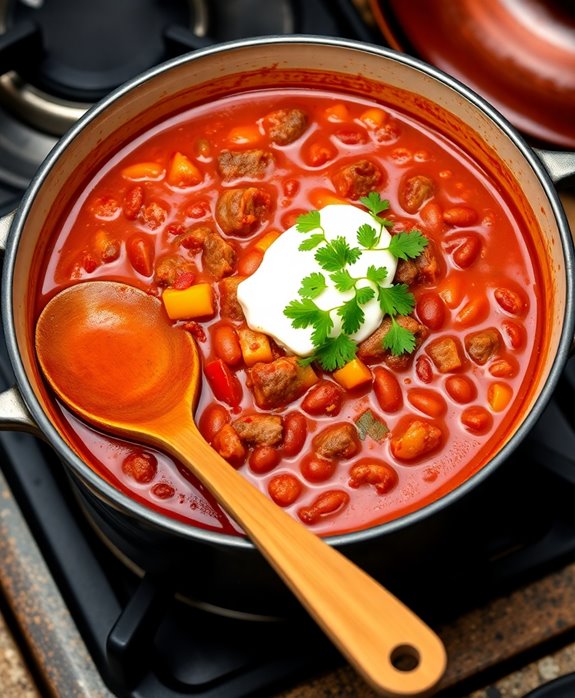 hearty spicy beef chili