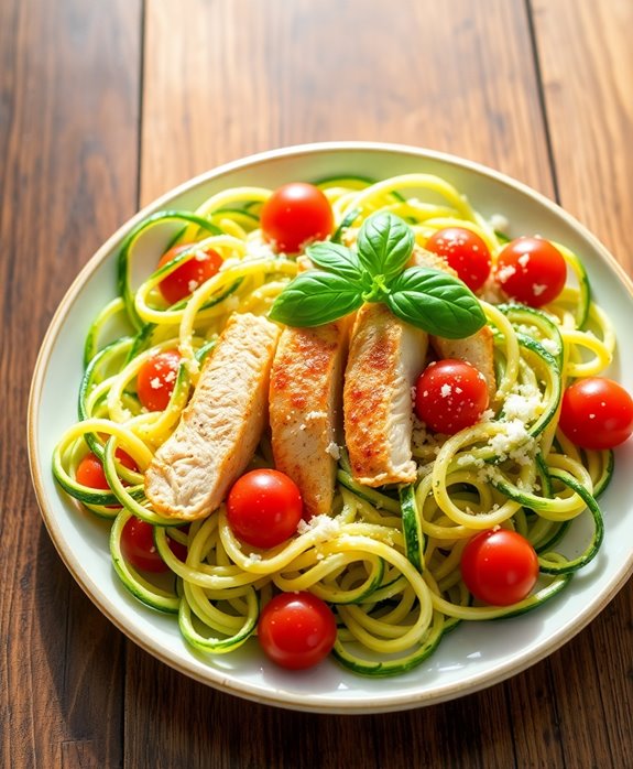 low carb zucchini chicken dish