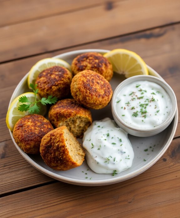 middle eastern baked falafel