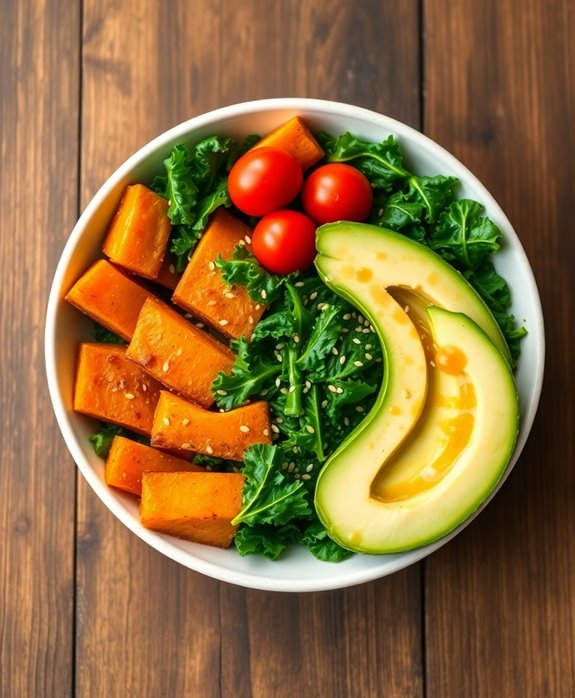 nutritious sweet potato bowl