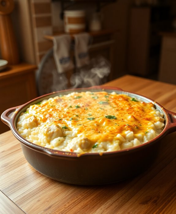 one pot cheesy chicken casserole