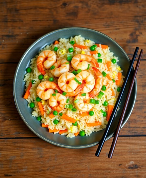 quick asian shrimp fried rice