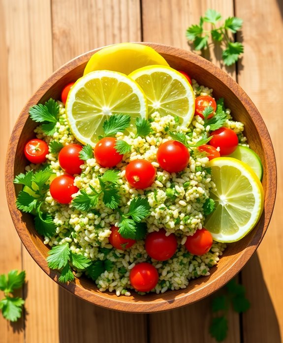 refreshing lemon herb salad