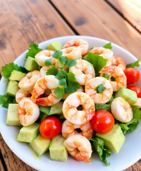 refreshing shrimp avocado salad