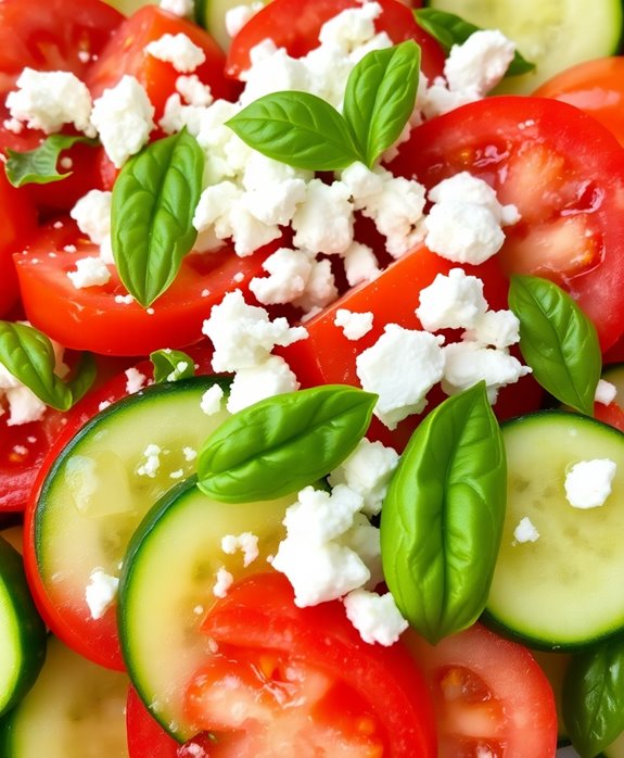 refreshing tomato cucumber salad