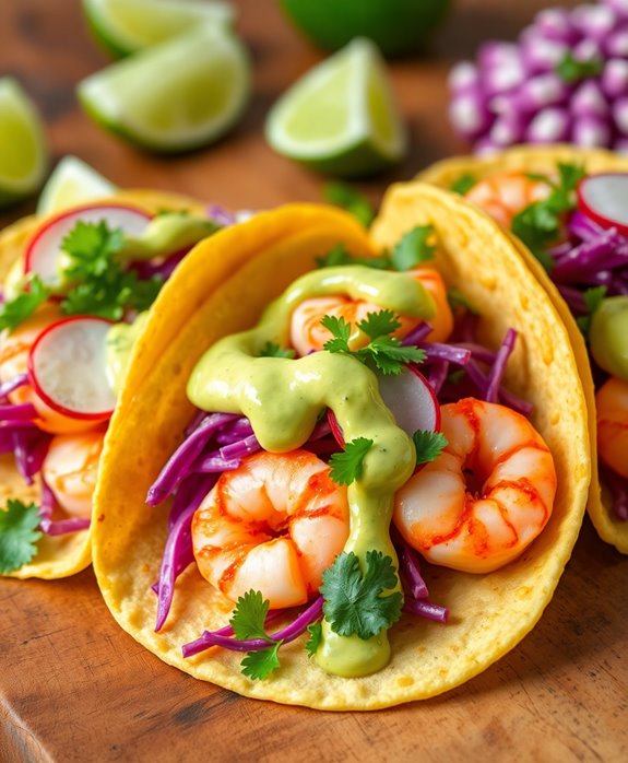 seafood inspired taco night