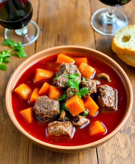 simplified french beef bourguignon