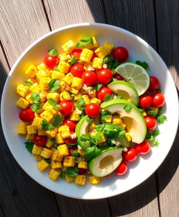 summer grilled corn salad