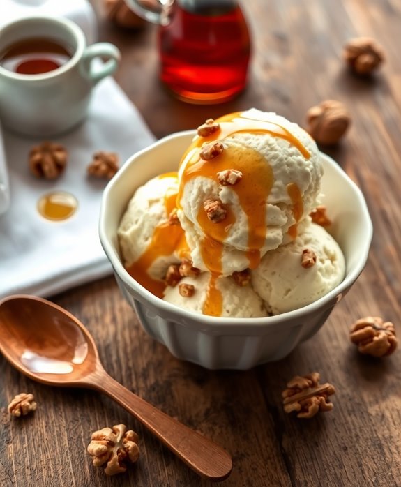 sweet nutty ice cream