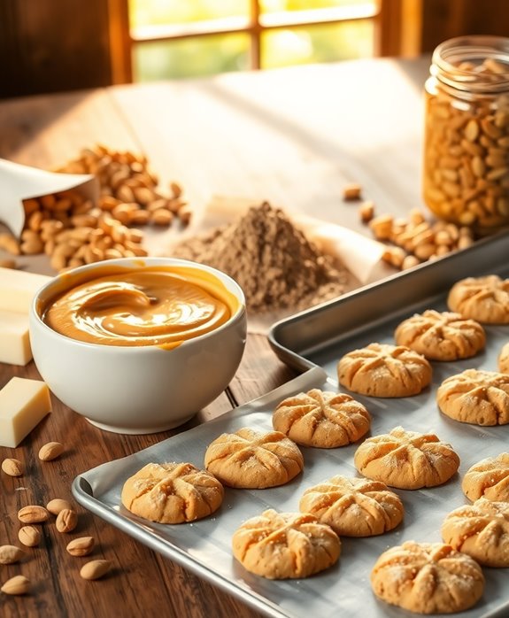 sweet nutty peanut butter cookies