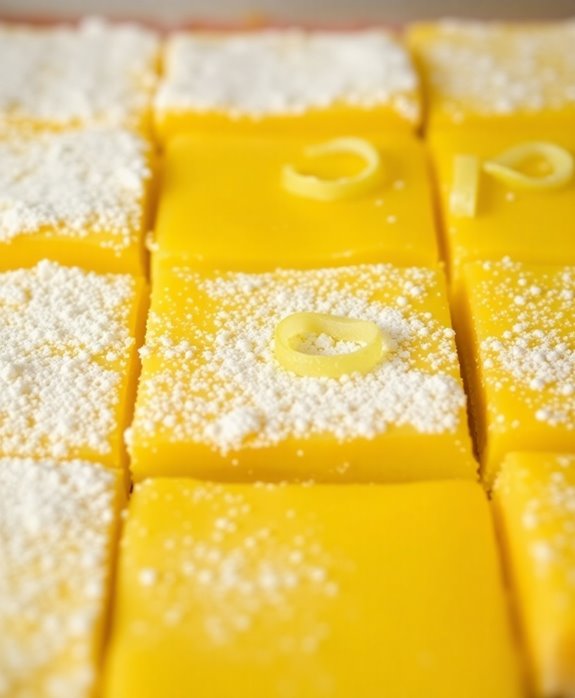 tangy sweet lemon bars