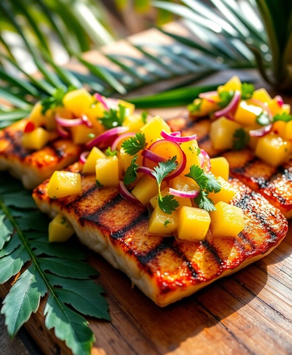 tropical grilled mahi mahi