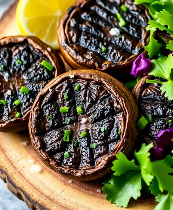 vegan grilled portobello mushrooms