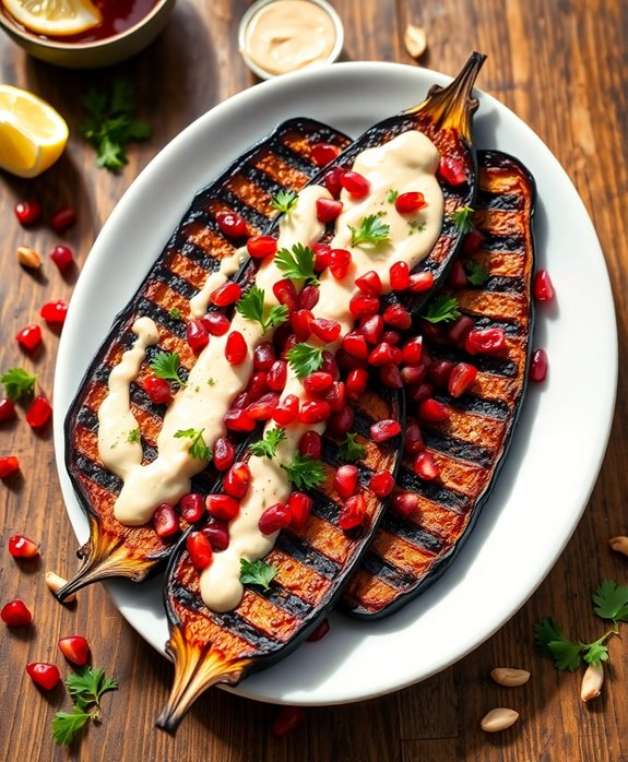 vegan mediterranean grilled eggplant